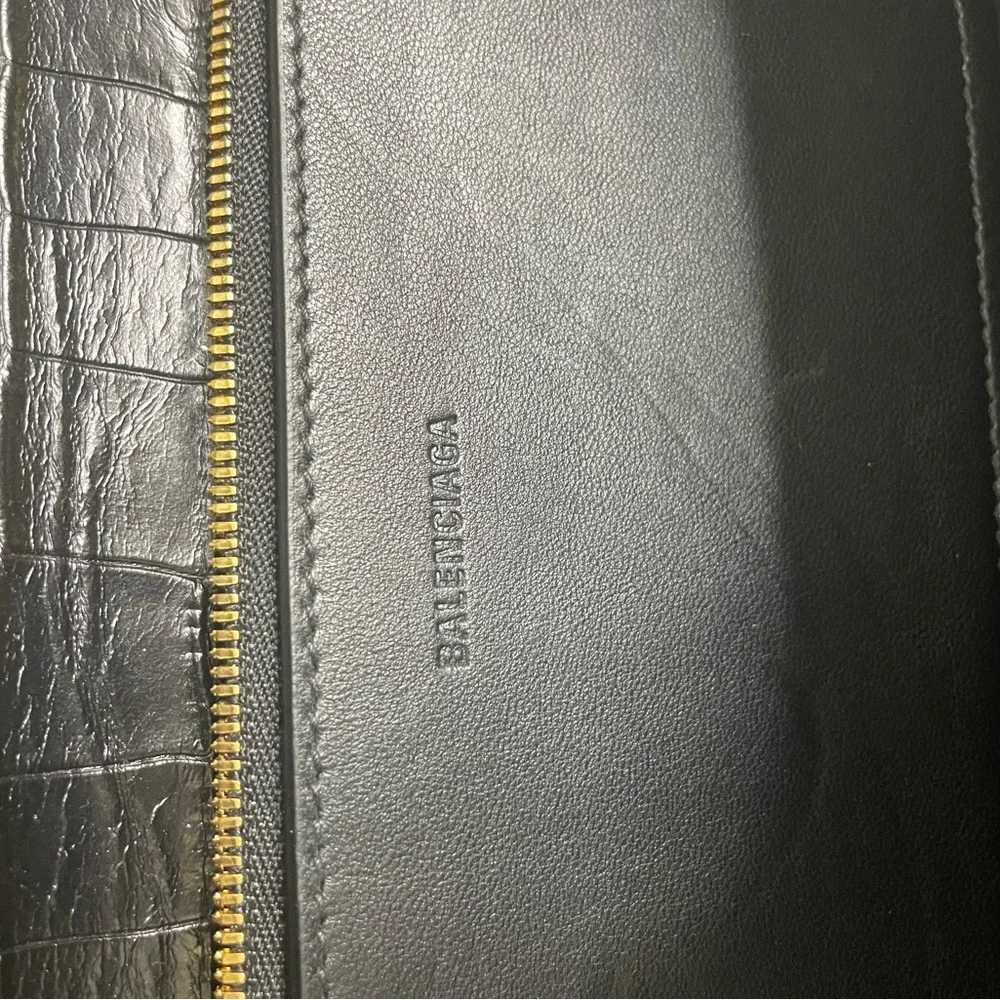 Balenciaga Gossip Small Croc Embossed Leather Shoulder Bag - Picture 14 of 16